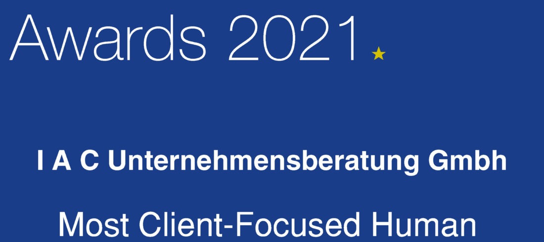 German Business Awards 2021 Siegel IAC Unternehmensberatung