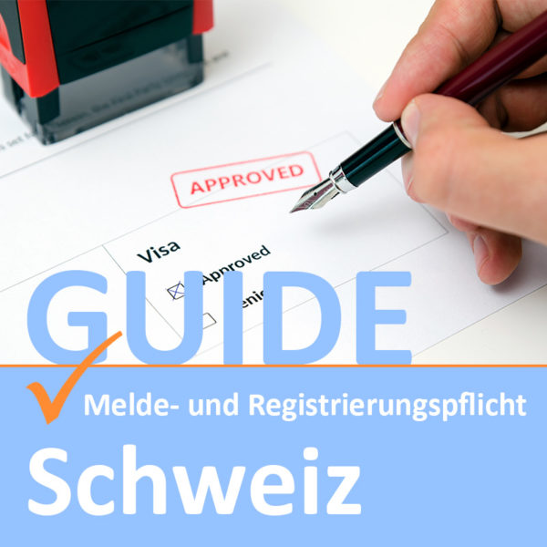 Cover Melde- und Registrierungspflicht Schweiz