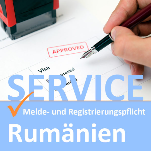 Cover Service Melde- und Registrierungspflicht Rumänien