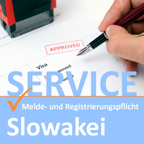 Cover Service Melde- und Registrierungspflicht Slowakei